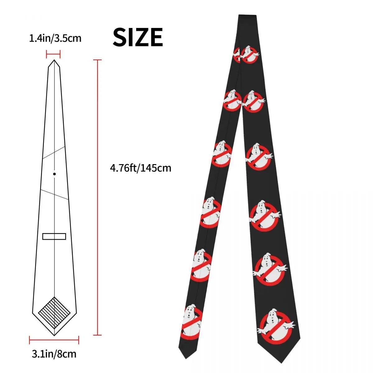 Ghost Busters Neck Tie Funny Movie Retro Trendy NeckTies For Adult Wedding Great Quality Collar Tie Printed Necktie Accessories - Lizard Vigilante