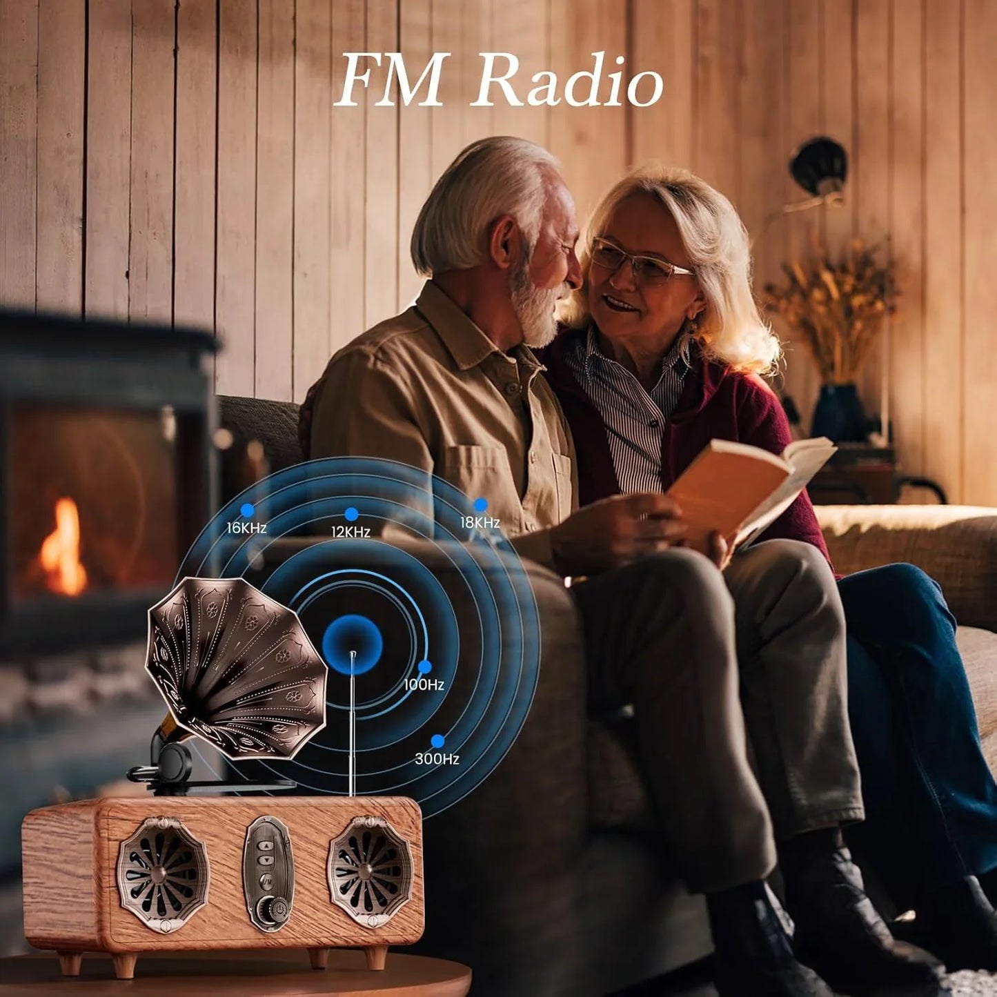 AS36 Bluetooth Speaker Features High-Quality Retro Multi-Functional FM Radio High-Volume Wireless Audio System Subwoofer Gift