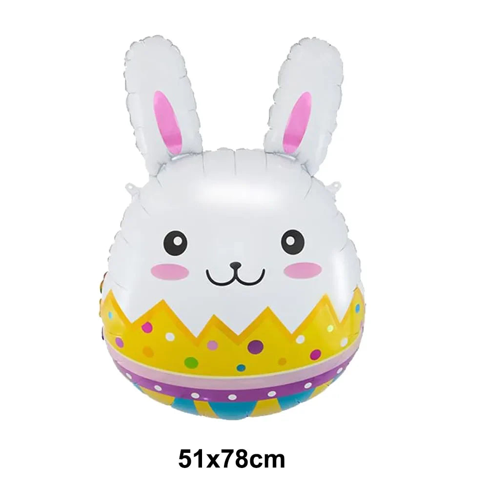 Easter Bunny Inflatables Balloon Decorations Standing Carrot Balloons Cute Carrot Rabbit Happy Easter Party Birthday Decorations