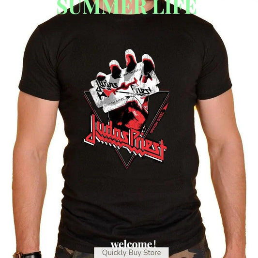 Judas Priest British Steel 30th Anniversary T-Shirts - Lizard Vigilante