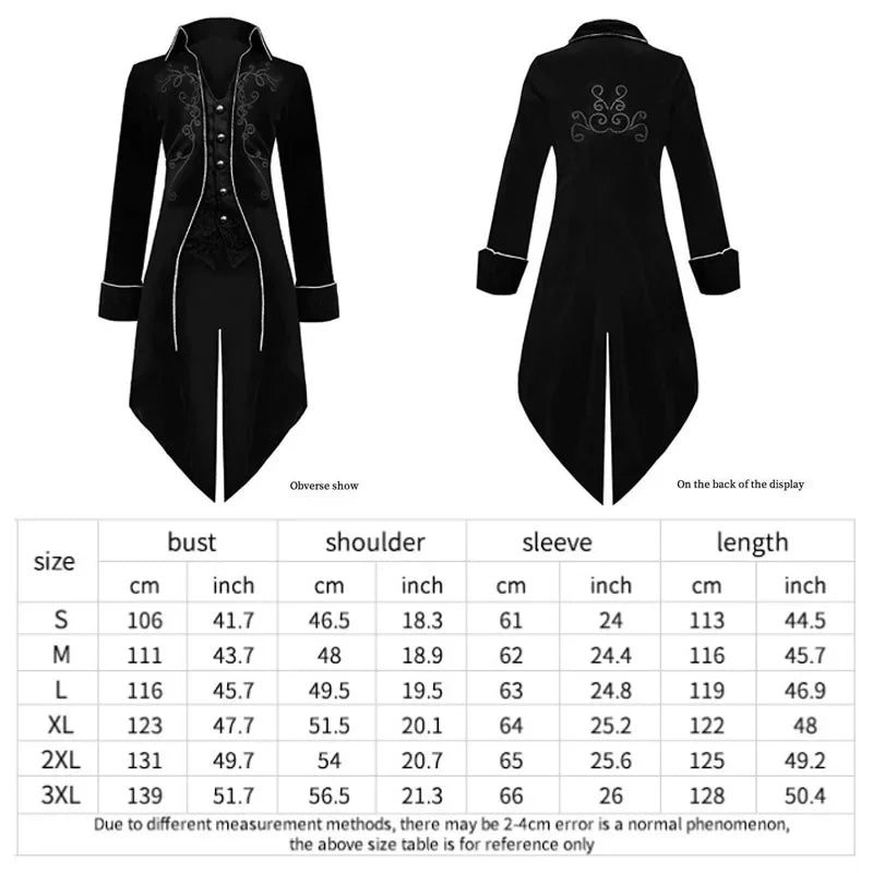 Gothic Steampunk Tuxedo Coat - A Timeless Classic - Premium coat from Lizard Vigilante - Just $54.99! Shop now at Lizard Vigilante