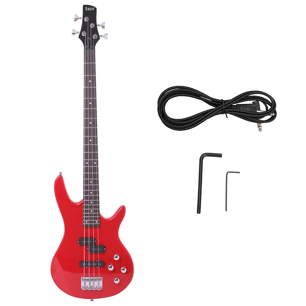 IRIN 4 String Electric Bass Guitar – 24 Frets Maple Body With Cable And Wrenches For Rock Performance