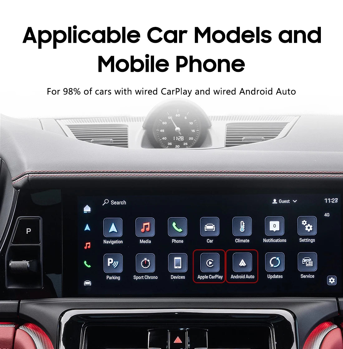 MMB MAX 5.0 “Road Riot AI Box” — Android 13, 8-Core QCM6225, Wireless CarPlay & Android Auto, Split-Screen GPS, 8GB+128GB, Netflix/YouTube