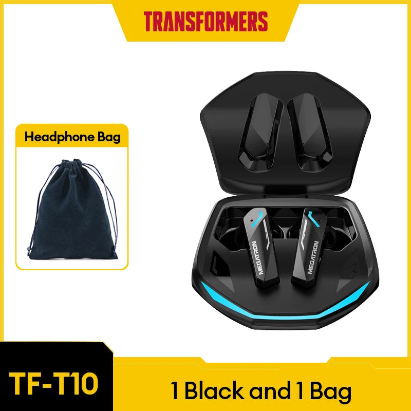 TRANSFORMERS TF-T10 Bluetooth 5.4 Earphones - Bulk Wholesale Wireless Low Latency Gaming Earbuds with Mic - Premium earphones from Lizard Vigilante - Just $20.99! Shop now at Lizard Vigilante