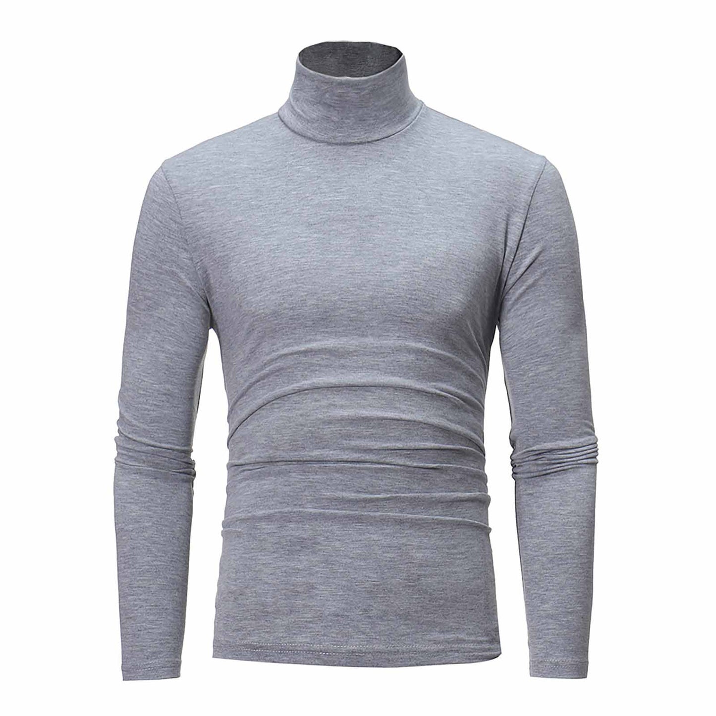 Men's Thermal Long Sleeve Turtleneck T-Shirt – Casual Slim Fit Pullover Top for Autumn and Winter - Premium turtleneck from Lizard Vigilante - Just $32.88! Shop now at Lizard Vigilante