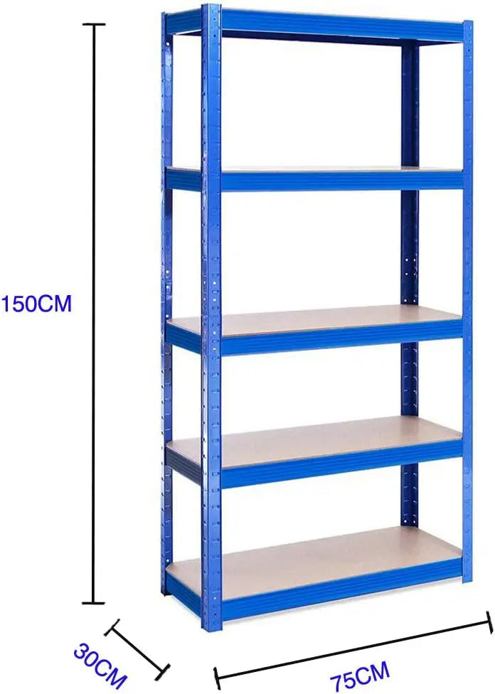 Heavy-Duty 5-Tier Garage Shelving Unit – Adjustable Boltless Storage Racking for Warehouse, Home, Office, and Pantry - Premium shelving from Lizard Vigilante - Just $73.99! Shop now at Lizard Vigilante