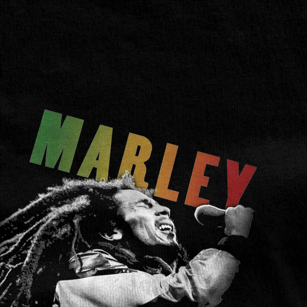 Bob Marley Harajuku Music T-Shirt – Men’s 100% Cotton Short Sleeve Cool Summer Tee - Premium T-Shirt from Lizard Vigilante - Just $23.88! Shop now at Lizard Vigilante