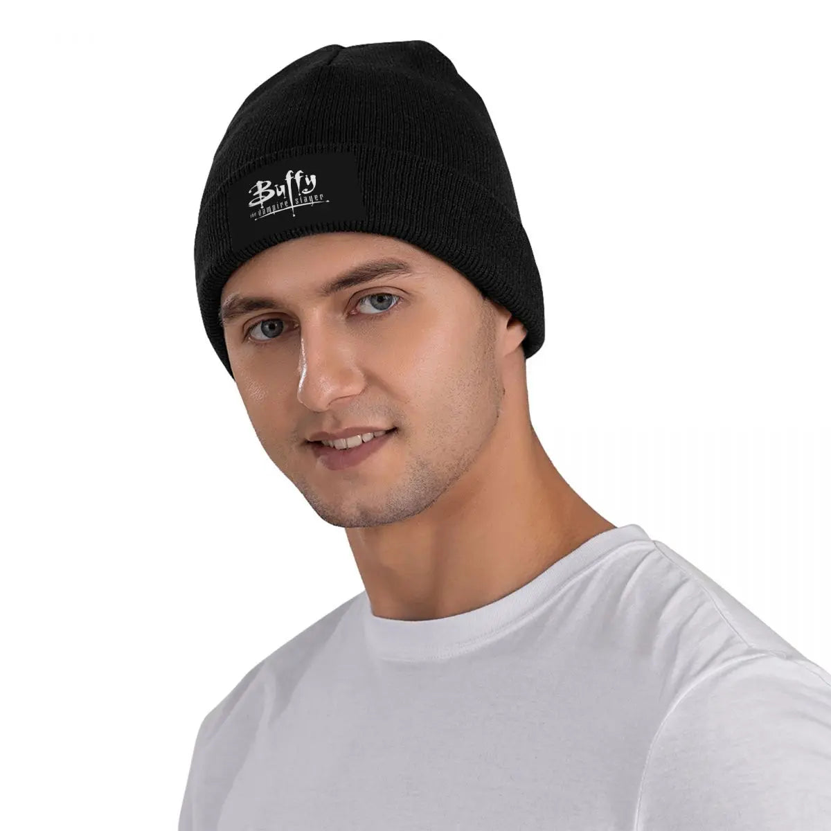 Buffy The Vampire Slayer Logo Knitted Caps for Women Men Beanie Winter Hats Horror Hip Hop Cap - Premium beanie from Lizard Vigilante - Just $21.08! Shop now at Lizard Vigilante