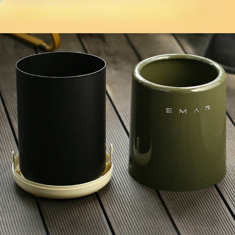 Large Capacity Garbage Bin Household Living Room Bedroom Double-layer Garbage Bin Light Luxury Style Paper Basket Storage Bin