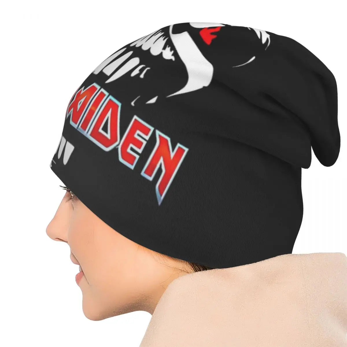 2024 Maiden Knit Beanie – Unisex Winter Hat with Retro Patterns for Men & Women - Premium unisex beanie from Lizard Vigilante - Just $19.88! Shop now at Lizard Vigilante