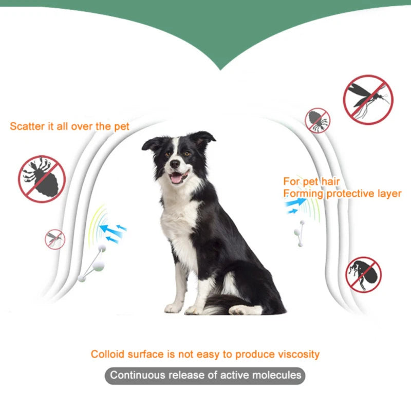 Dog Anti Flea And Ticks Cats 2/1PCS Collar Pet 8 Month Protection Retractable Pet Collars Suitable For Puppy Cat Dog Accessories - Premium flea collar from Lizard Vigilante - Just $12.99! Shop now at Lizard Vigilante