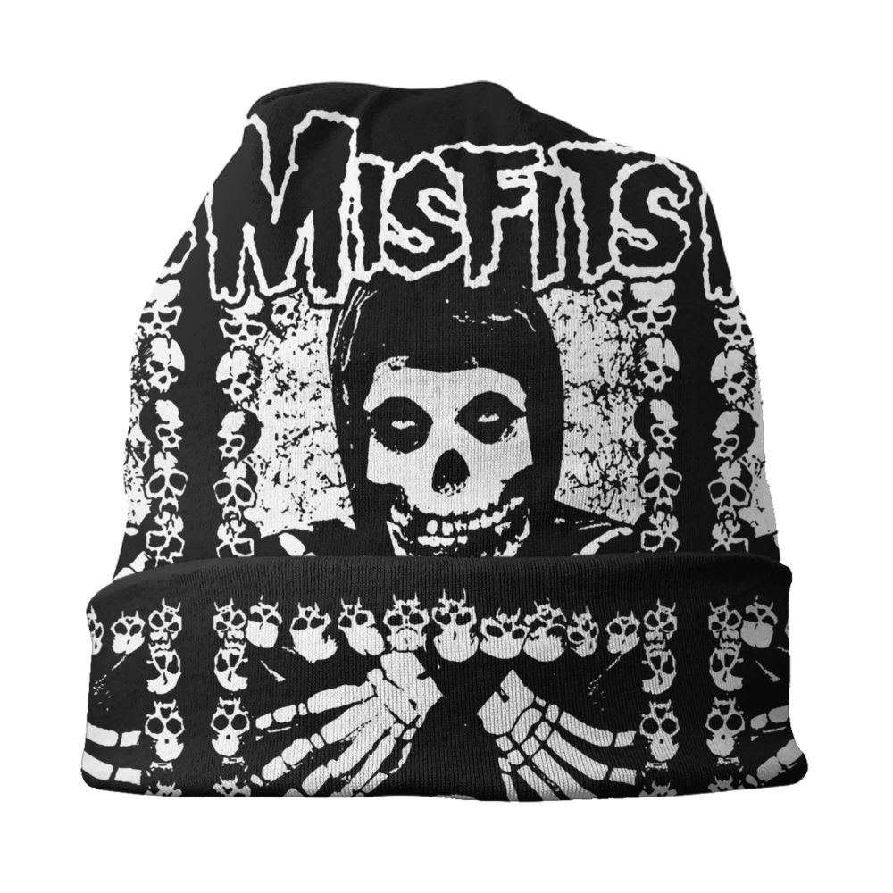 Misfits Horror Punk Rock Knit Beanie – Unisex Winter Skull Cap for Men & Women - Premium beanie from dsers - Just $19.99! Shop now at Lizard Vigilante