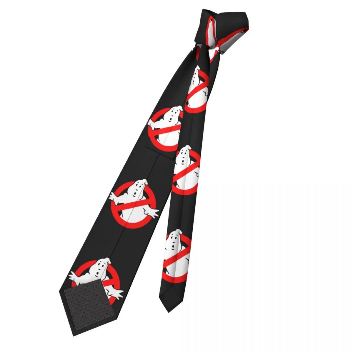 Ghost Busters Neck Tie Funny Movie Retro Trendy NeckTies For Adult Wedding Great Quality Collar Tie Printed Necktie Accessories - Lizard Vigilante