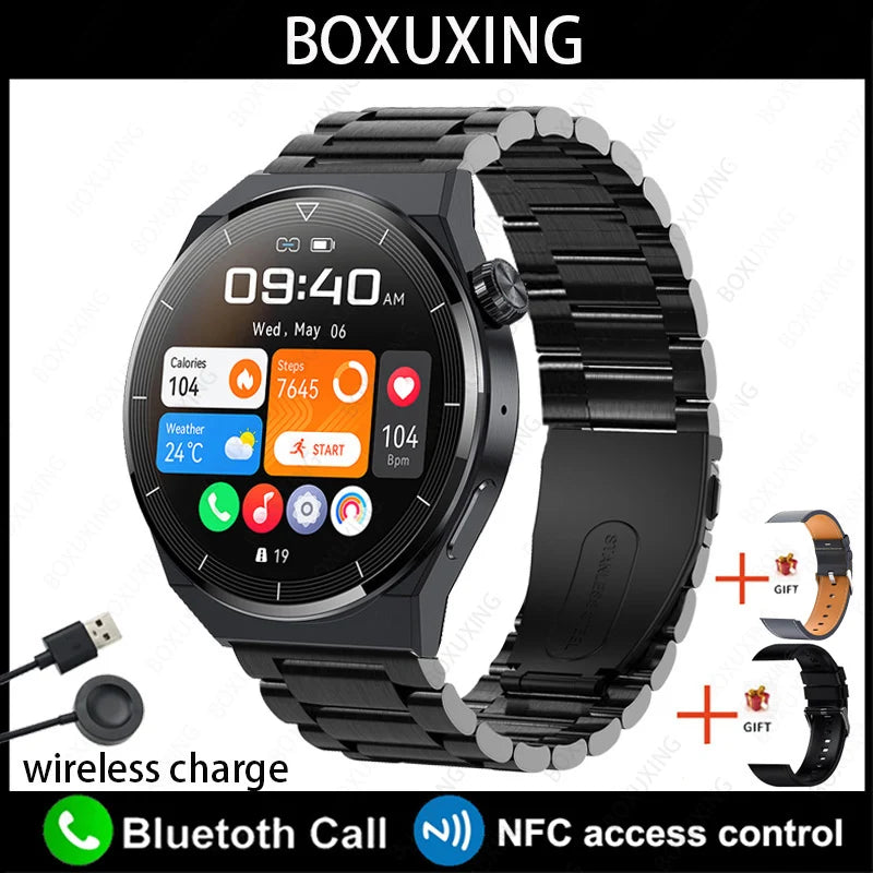 BOXUXING Huawei Xiaomi GT3 Pro Smart Watch – 1.36" AMOLED Display, Bluetooth Call, NFC, IP68 Waterproof - Premium smart watch from Lizard Vigilante - Just $64.99! Shop now at Lizard Vigilante