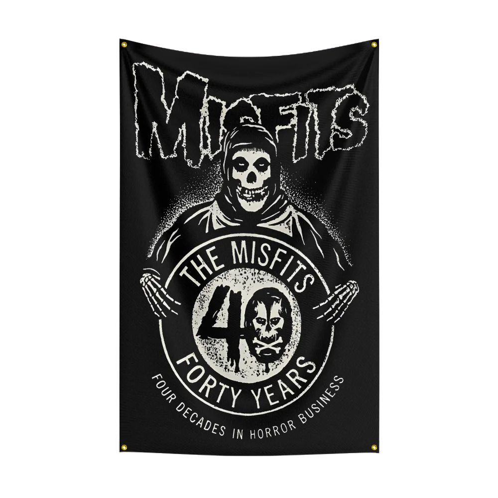 3x5 Ft Punk Band The Misfits Flag – Polyester Digital Printing Banner for Bedroom, Wall Art, Outdoor Tapestry Decoration - Premium flag from Lizard Vigilante - Just $17.99! Shop now at Lizard Vigilante