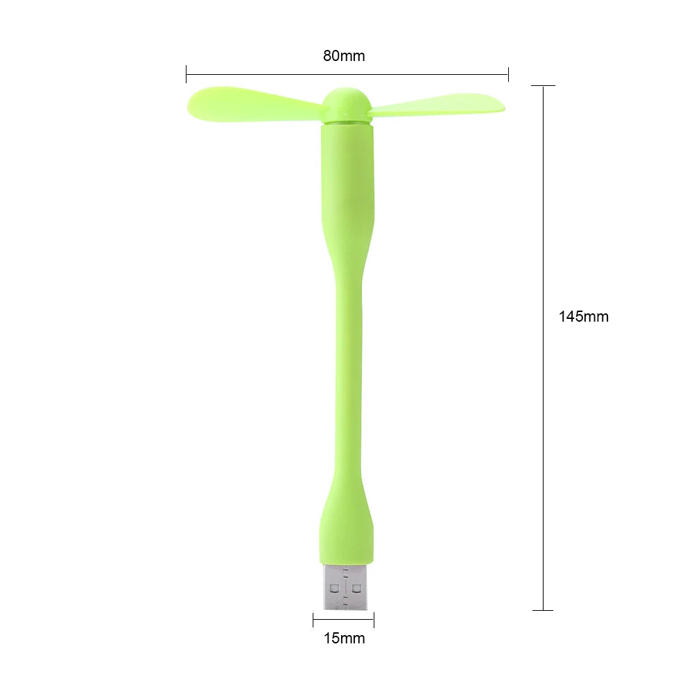 Mini Flexible USB Fan - Bendable Portable Hand Fan for Power Bank, Laptop, PC, and AC Charger - Premium fan from Lizard Vigilante - Just $11.99! Shop now at Lizard Vigilante