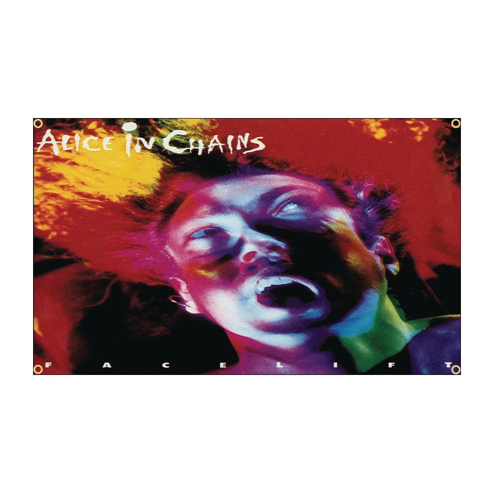 Alice in Chains Band Flag – 3×5ft Polyester Alternative Metal Tapestry for Indoor and Outdoor Decor - Premium flag from Lizard Vigilante - Just $13.99! Shop now at Lizard Vigilante