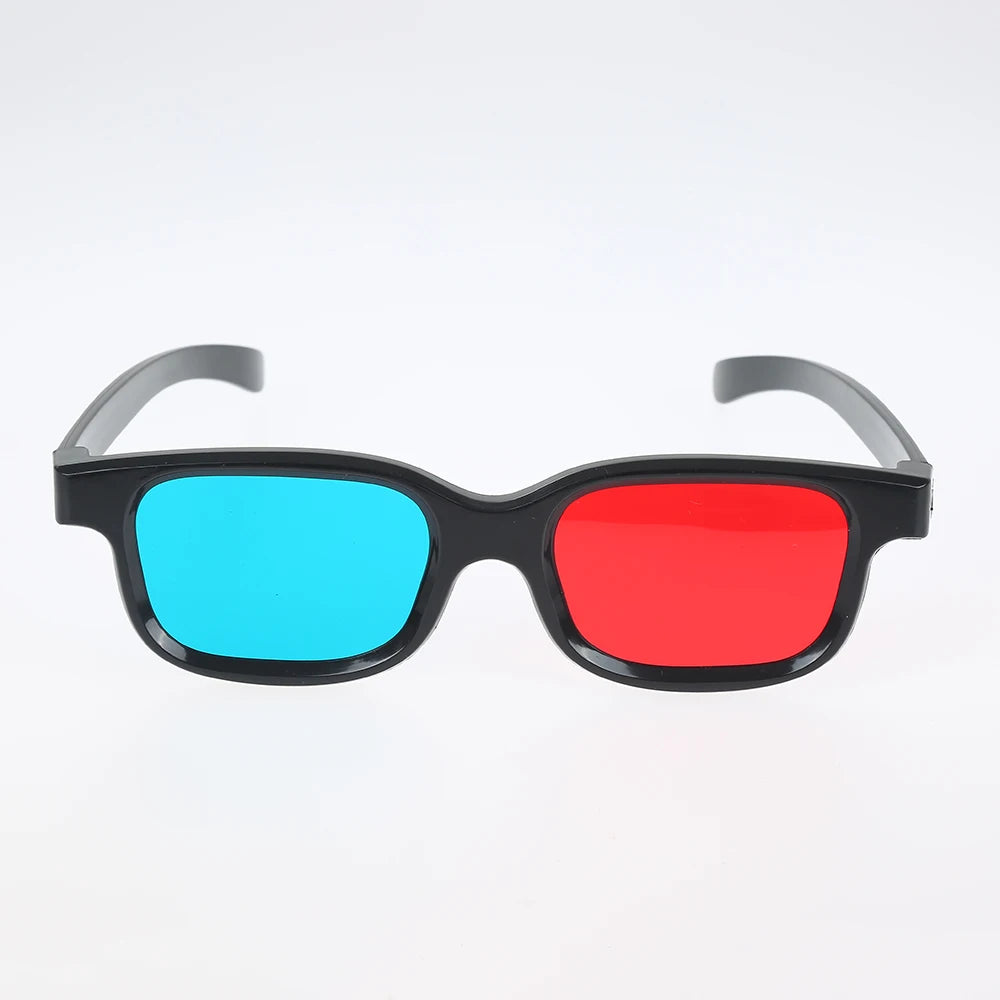 Black Frame Red Blue 3D Glasses Home Theater Immersive Experience For Dimensional Anaglyph Movie Game DVD Video Gift Glasses Rub - Premium  from Lizard Vigilante - Just $0.99! Shop now at Lizard Vigilante