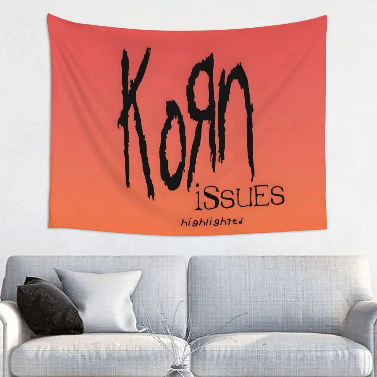 Custom Korn Heavy Metal Band Tapestry (95x 73cm) | Hard Rock Hippie Wall Hanging for Bedroom & Home Decor - Premium banner from Lizard Vigilante - Just $19.97! Shop now at Lizard Vigilante