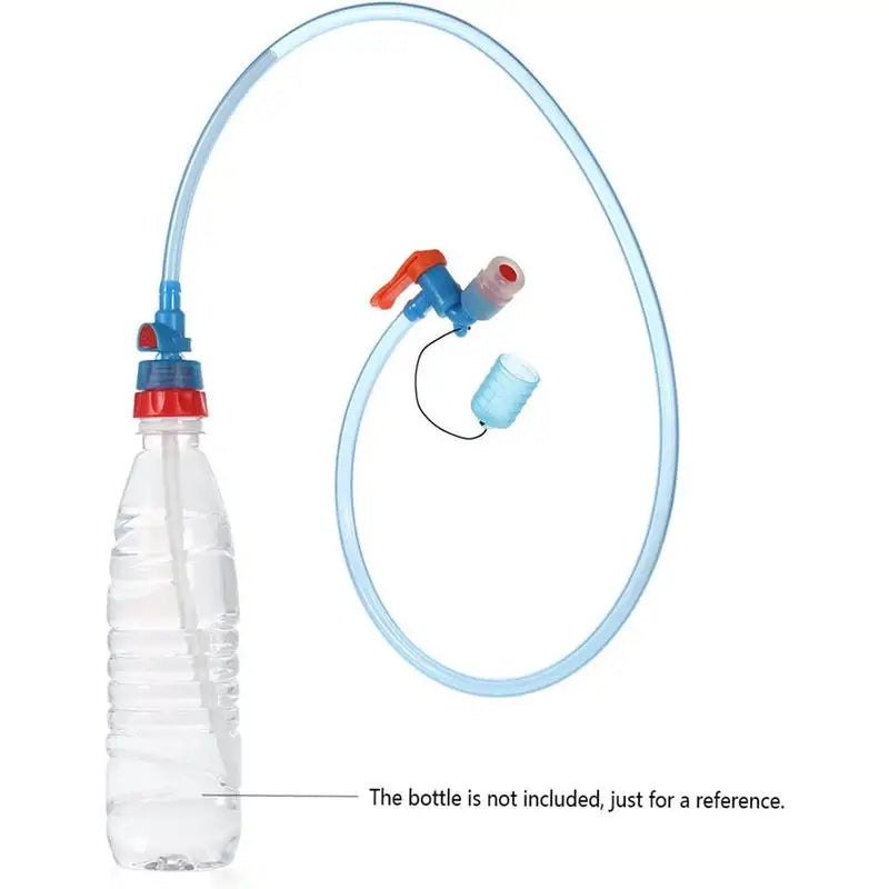 Hydration Drinking Tube 95cm Outdoor Cycling Camping Water Bottle Hose System With Self-Locking Silicone Nozzle