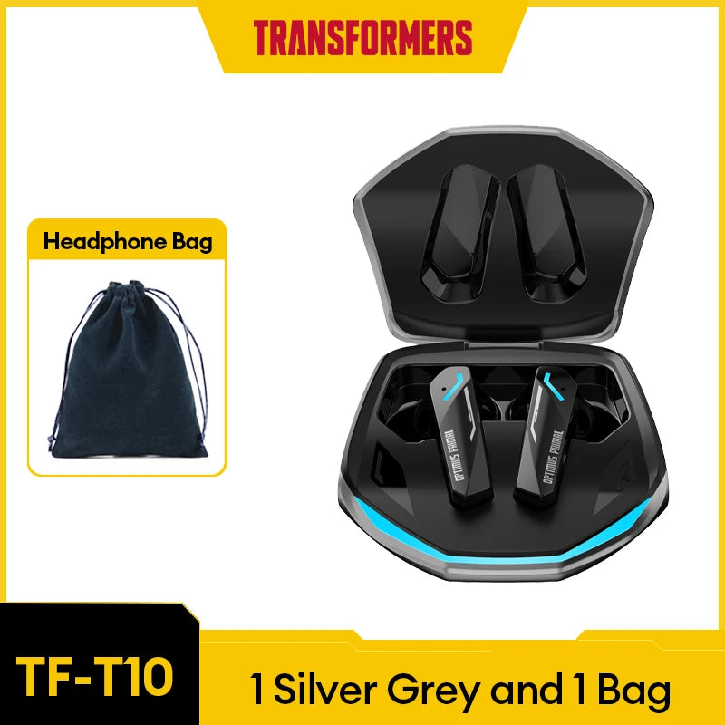 TRANSFORMERS TF-T10 Bluetooth 5.4 Earphones - Bulk Wholesale Wireless Low Latency Gaming Earbuds with Mic - Premium earphones from Lizard Vigilante - Just $20.99! Shop now at Lizard Vigilante