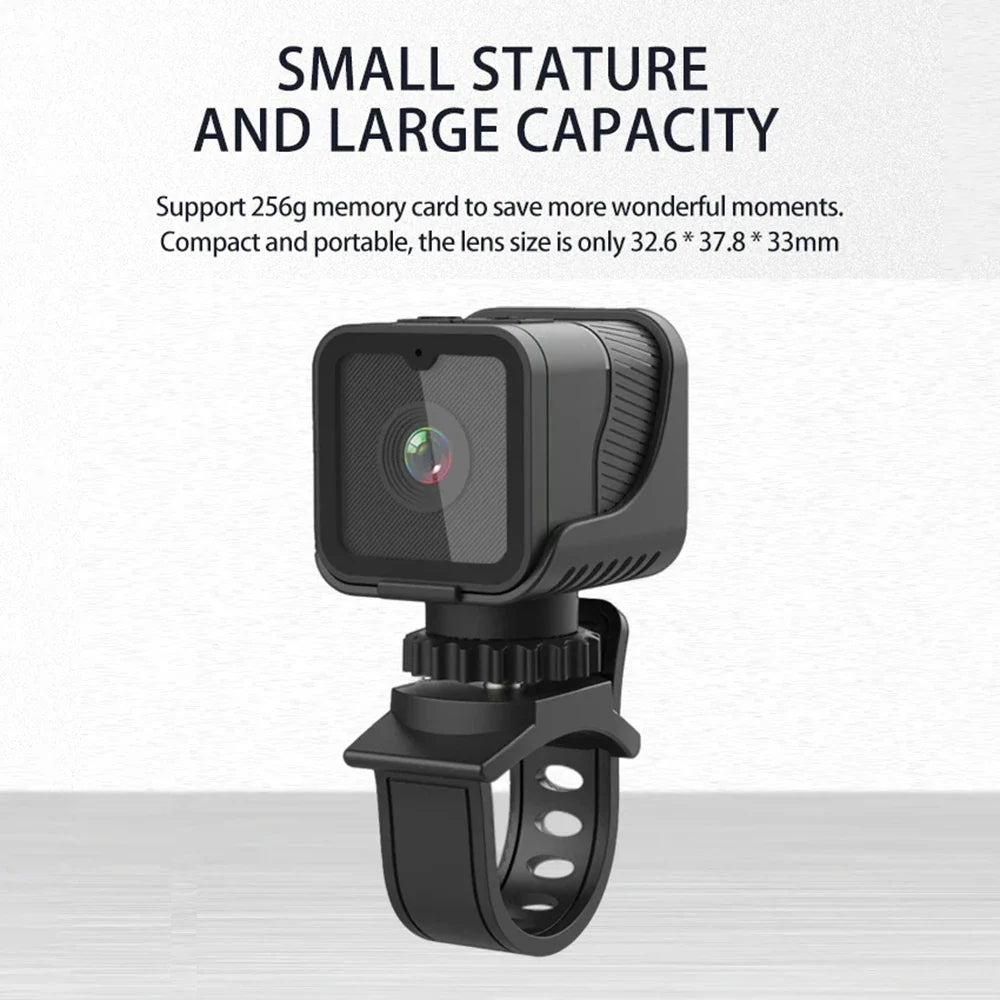 1080p High-definition Portable Sports Mini Camera With Hotspot Wifi Waterproof Camera, Motorcycle And Bicycle Driving Recorder