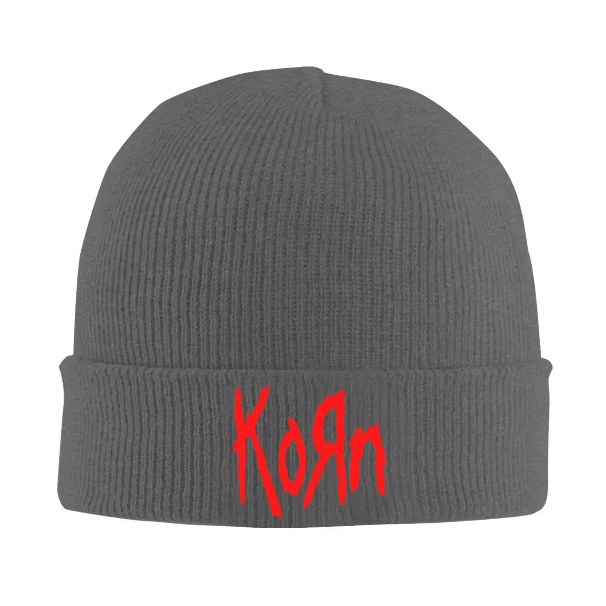 Korn Band Logo Beanie Hat – Unisex Street Hippie Skullies for Winter - Premium beanie from Lizard Vigilante - Just $19.99! Shop now at Lizard Vigilante