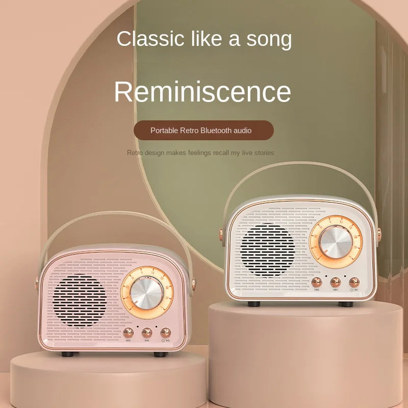 Retro Mini Bluetooth Speaker DW21 Classical Music Player Sound Stereo Subwoofer Portable Decoration Speakers Home Music Player - Premium bluetooth speaker from Lizard Vigilante - Just $23.99! Shop now at Lizard Vigilante