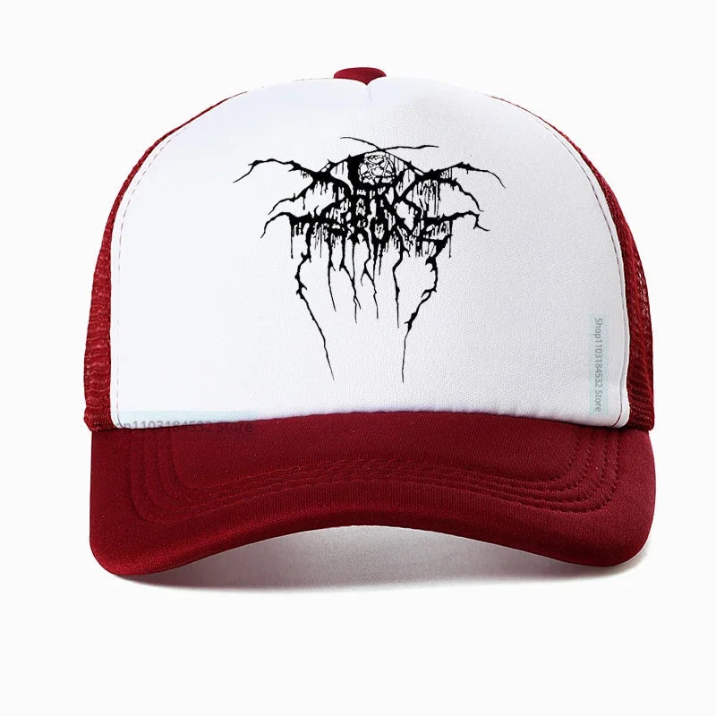 Into the Abyss: Darkthrone Baseball Cap - Premium Baseball cap from Lizard Vigilante - Just $23.88! Shop now at Lizard Vigilante