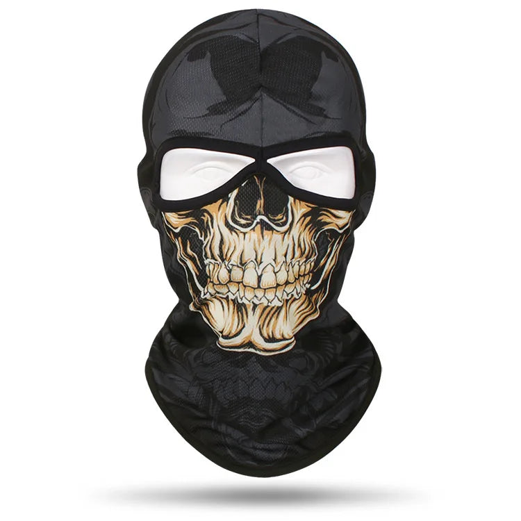 Skull Full Tactical Balaclava Face Cover Hat Motorcycle Mask Skiing Cap Cycling Hunting Head Neck Gaiter Men Bike Helmet Liner - Premium mask from Lizard Vigilante - Just $17.99! Shop now at Lizard Vigilante