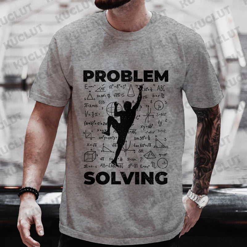 Cliff Chaos Problem Solver Street Climber Tee