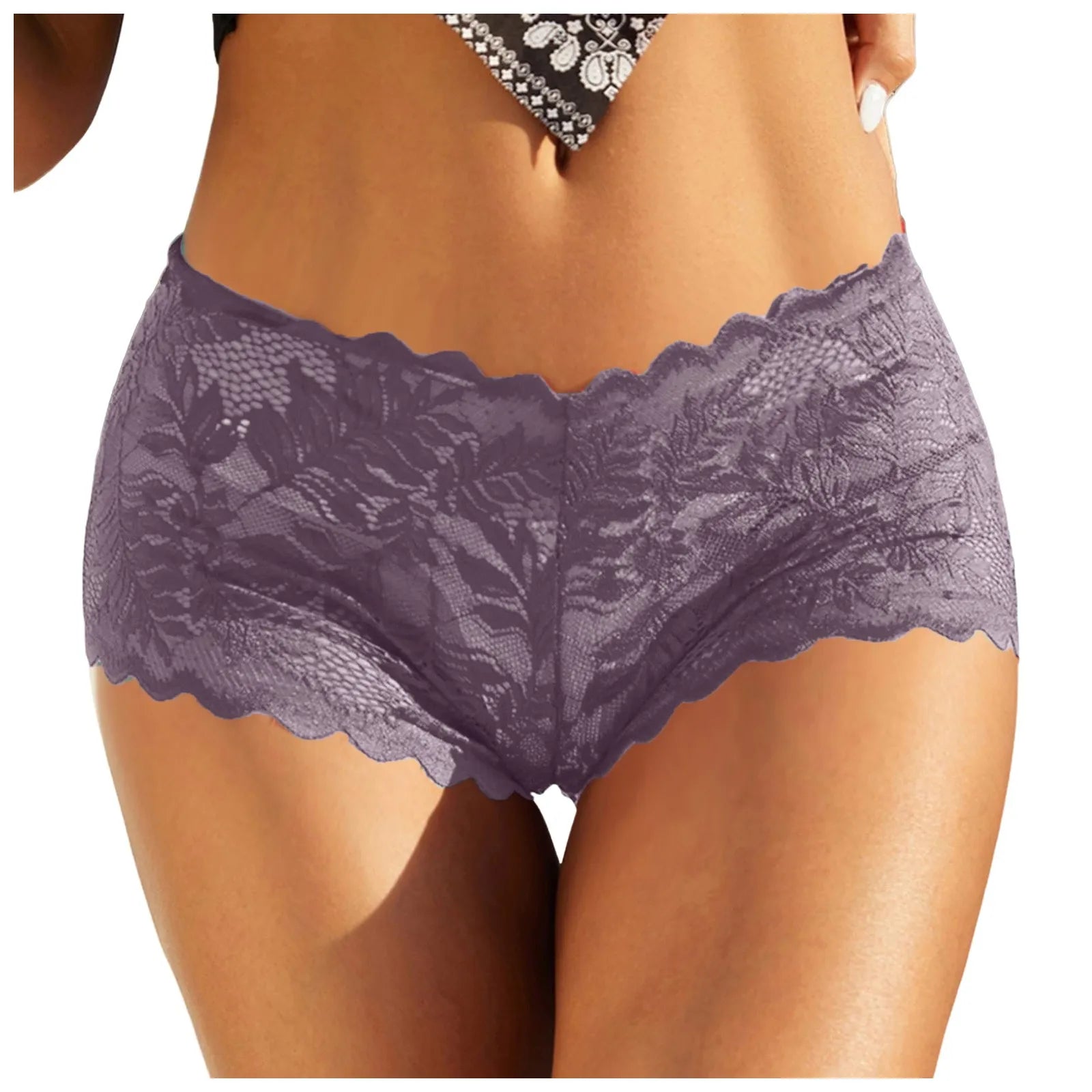 5XL Sexy Floral Lace Plus Size Panties for Women – Comfortable Low-Rise Lingerie - Premium panties from dsers - Just $18.88! Shop now at Lizard Vigilante