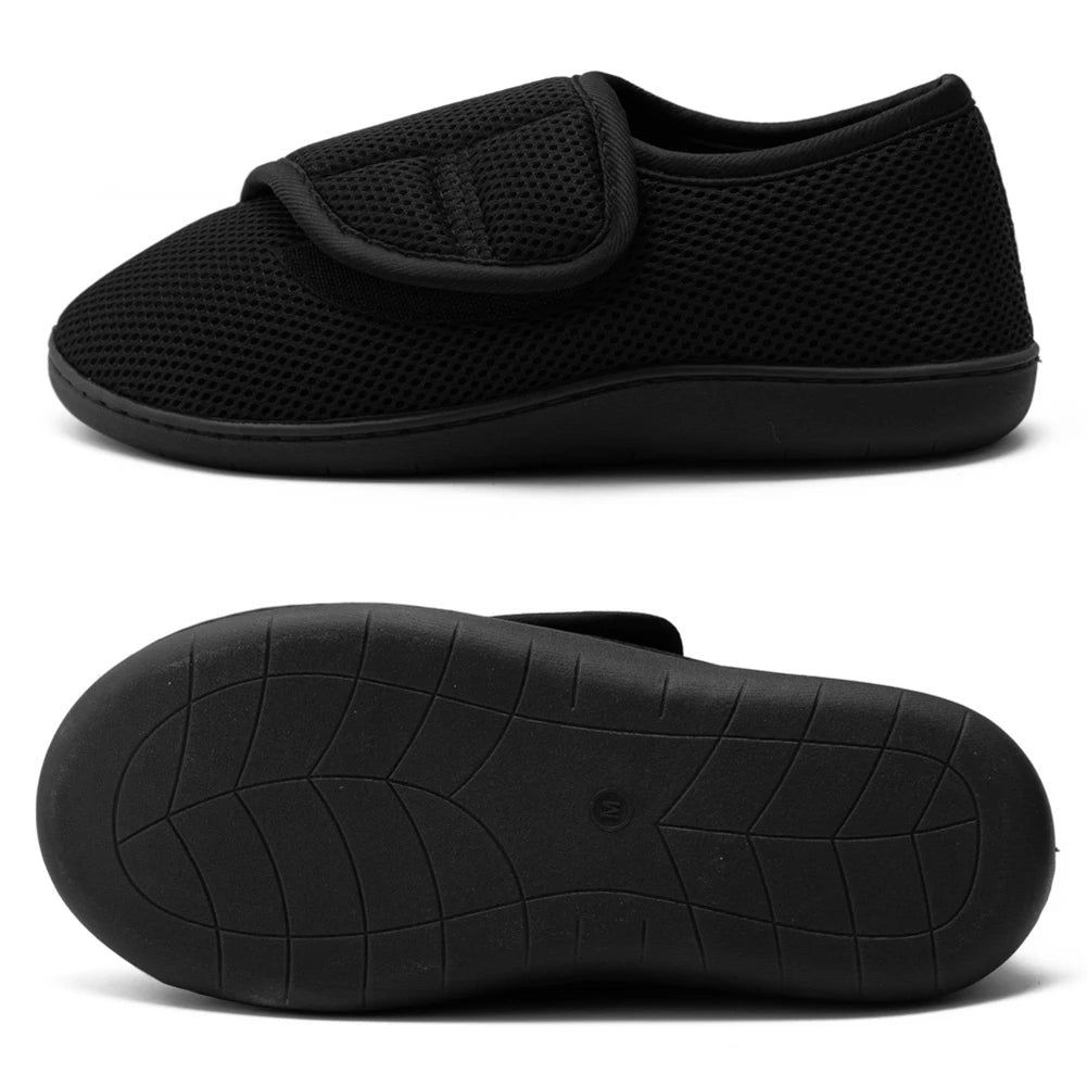 Unisex Diabetic Shoes Wide Walking Shoes Plush Lining Slip-On Orthopedic Shoes Hook and Loop Sneakers for Swollen Feet - Premium  from Lizard Vigilante - Just $28.99! Shop now at Lizard Vigilante