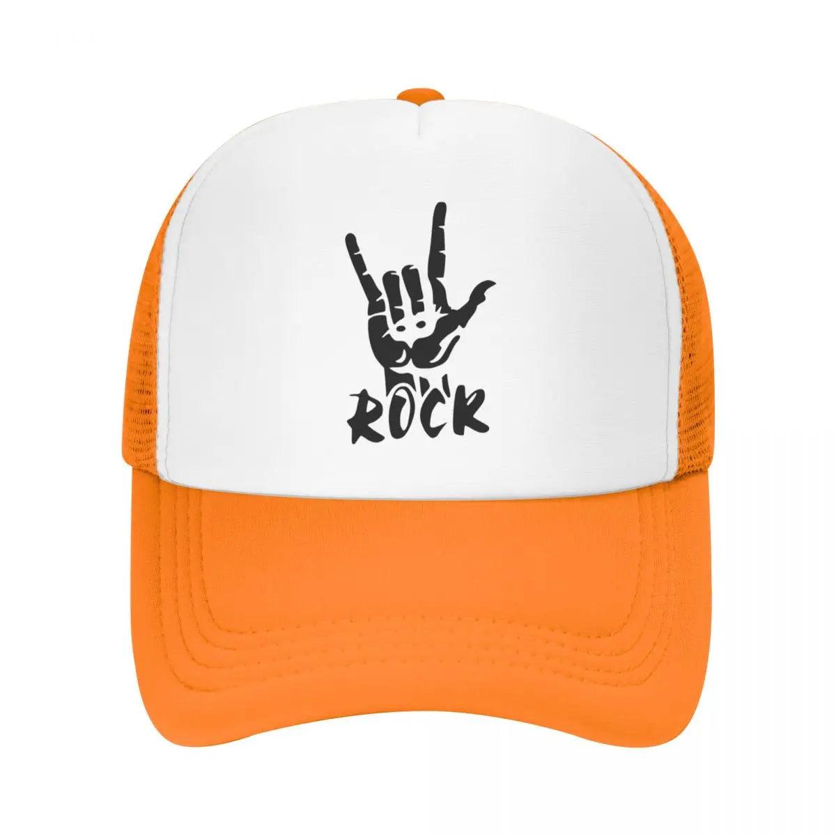 Heavy Metal Rock Music Trucker Hat Women Men Custom Adjustable Unisex Baseball Cap Outdoor Snapback Caps - Lizard Vigilante