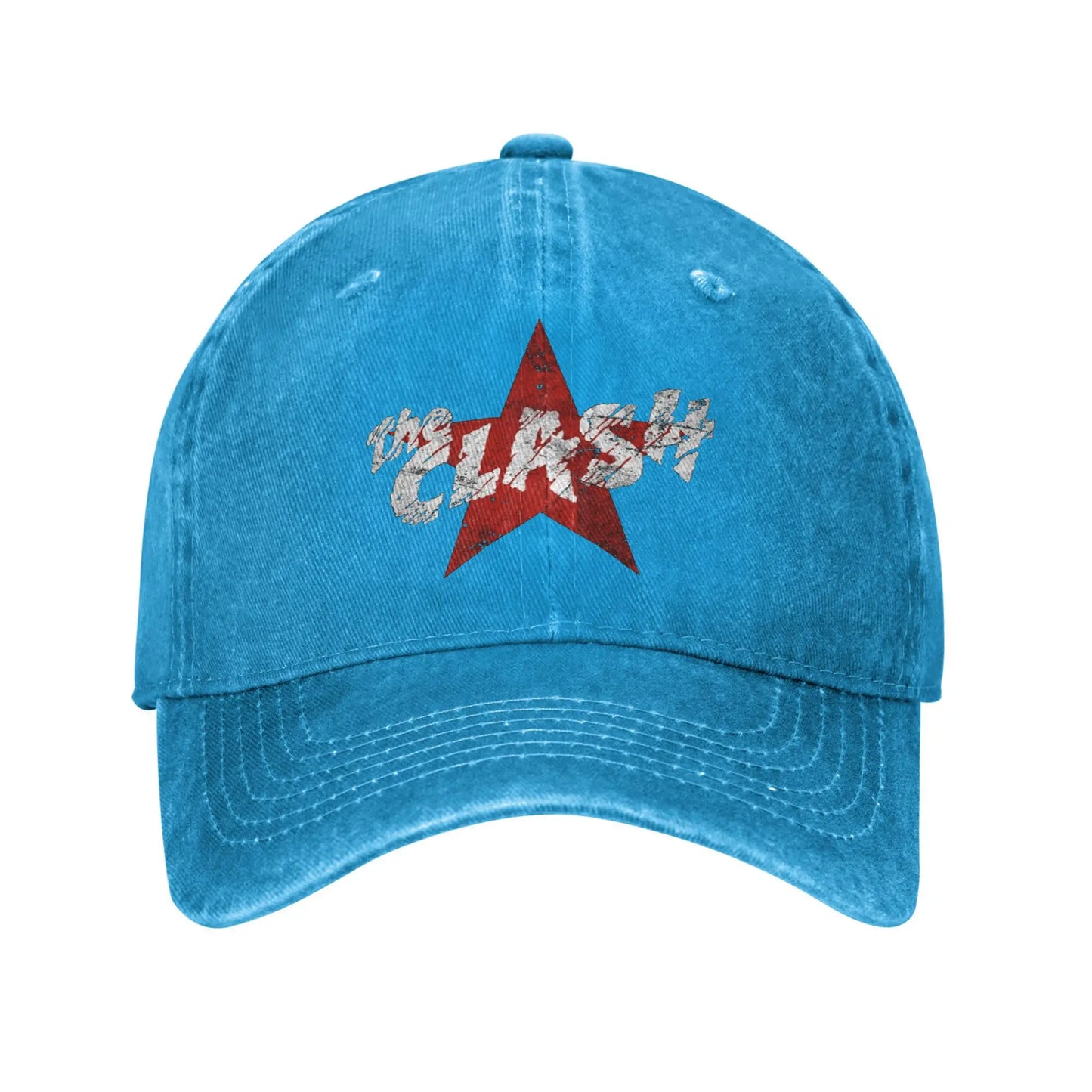 Clash Red Star Punk Rock Baseball Cap Trucker Hat Unisex Adjustable Sun Visor