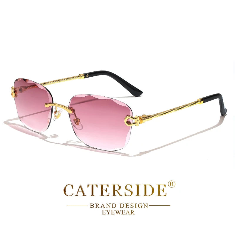 Rimcutter Royale: Caterside Retro Gradient Sunglasses – Blade Lens Street Icon Shades - Premium shades from dsers - Just $23.33! Shop now at Lizard Vigilante
