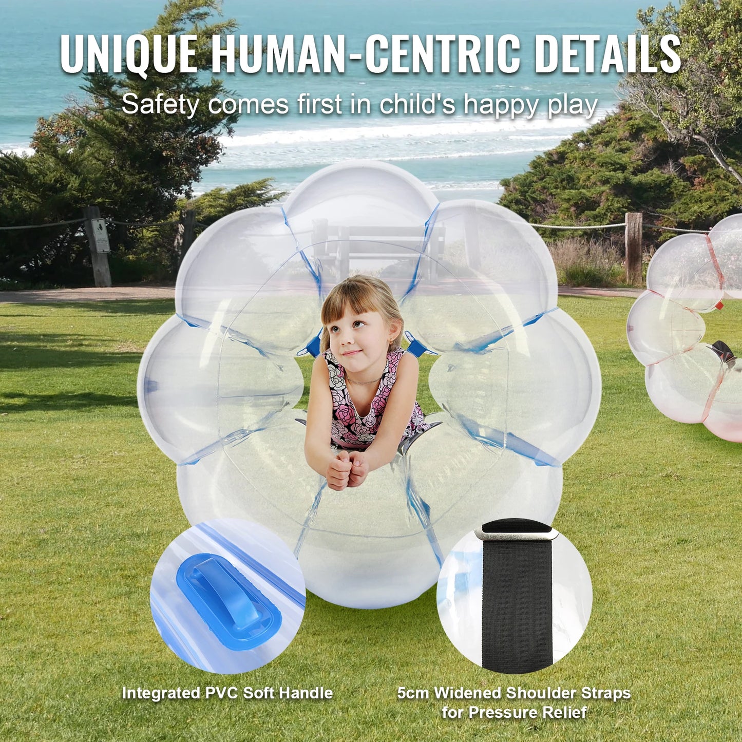 VEVOR Impact Sumo Spheres | 2-Pack Inflatable Zorb Bumper Balls | High-Energy Human Hamster Bubbles for Kids & Teens - Premium balls from Lizard Vigilante - Just $37.99! Shop now at Lizard Vigilante