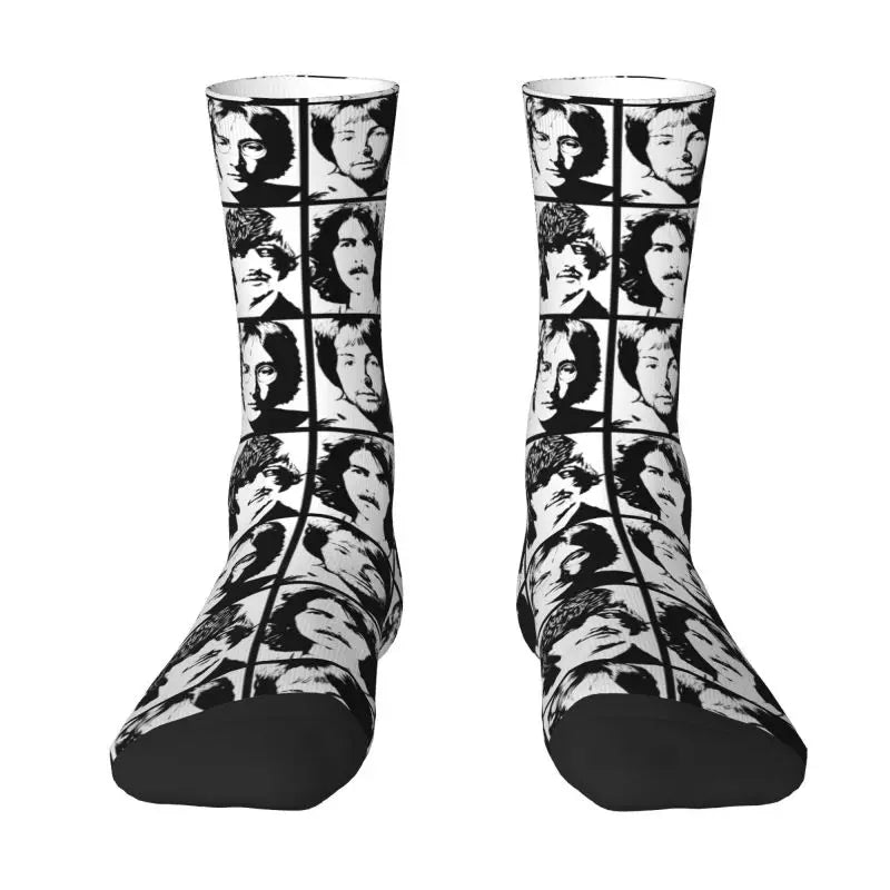 The Beatle Rock Socks Men Women Warm 3D Print Sports Football Sox Harajuku Heavy Metal Rock - Premium  from Lizard Vigilante - Just $17.99! Shop now at Lizard Vigilante