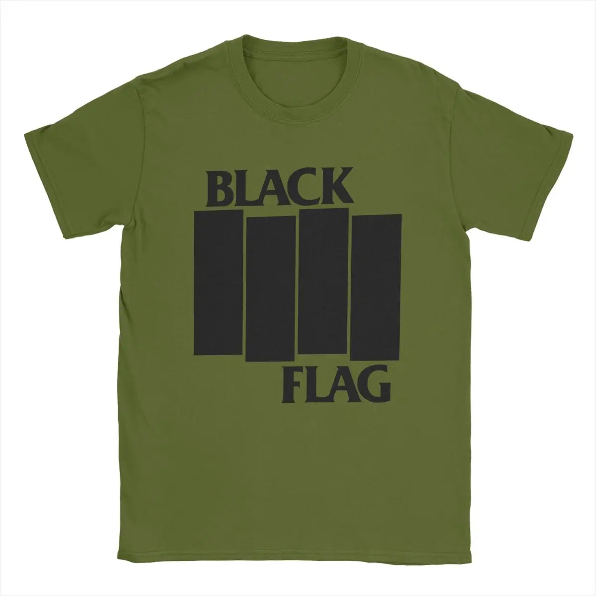 Cool Black Flag Logo T-Shirt – Men’s O-Neck Cotton Tee, Short Sleeve Classic Top, Plus Sizes S-6XL - Premium t-shirt from Lizard Vigilante - Just $21.99! Shop now at Lizard Vigilante