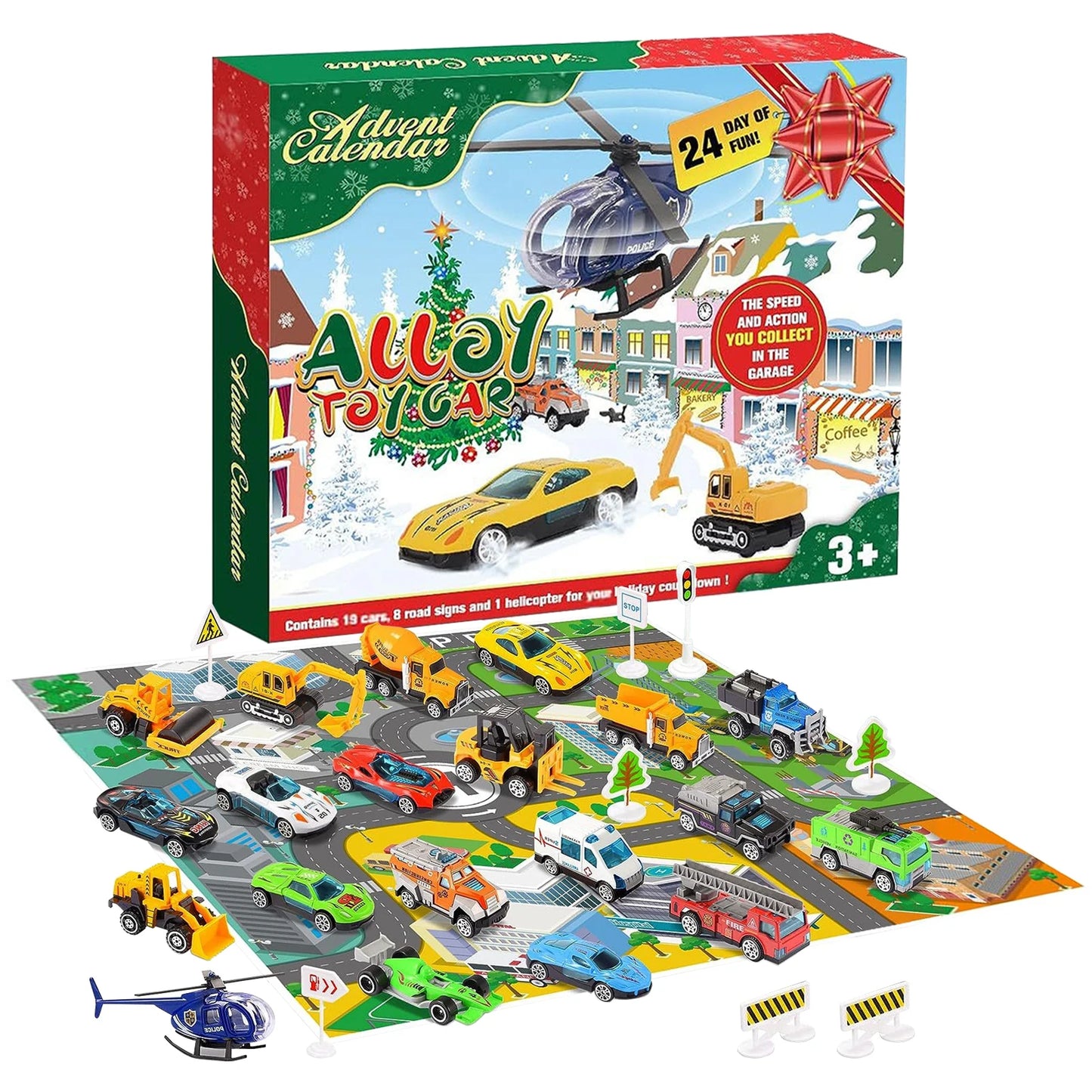 24-Day Christmas Countdown Car Advent Calendar – Kids Toy Cars, Digital Racing & Holiday Fun, Perfect Christmas Gift - Premium calendar from Lizard Vigilante - Just $28.88! Shop now at Lizard Vigilante