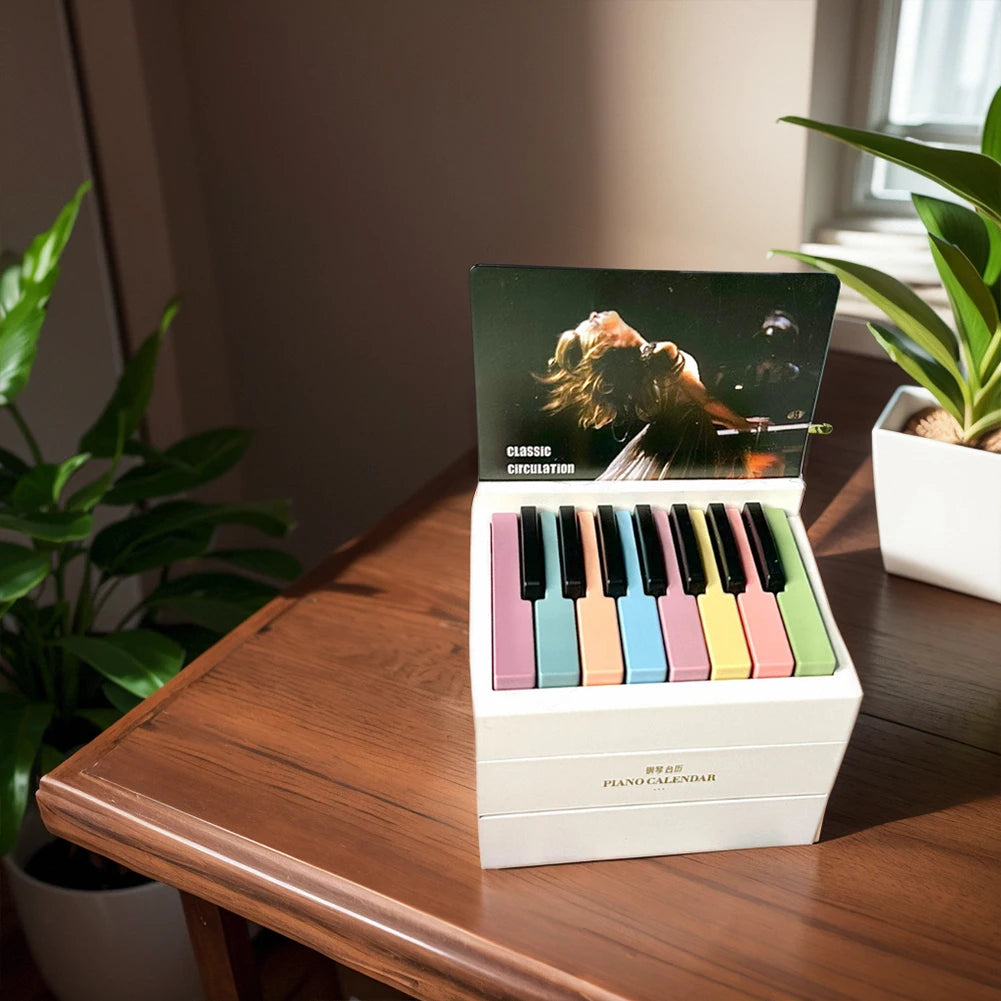 Harmony Haven: Playable Taylor Piano Desk Calendar 2024 - Premium calendar from Lizard Vigilante - Just $63.88! Shop now at Lizard Vigilante