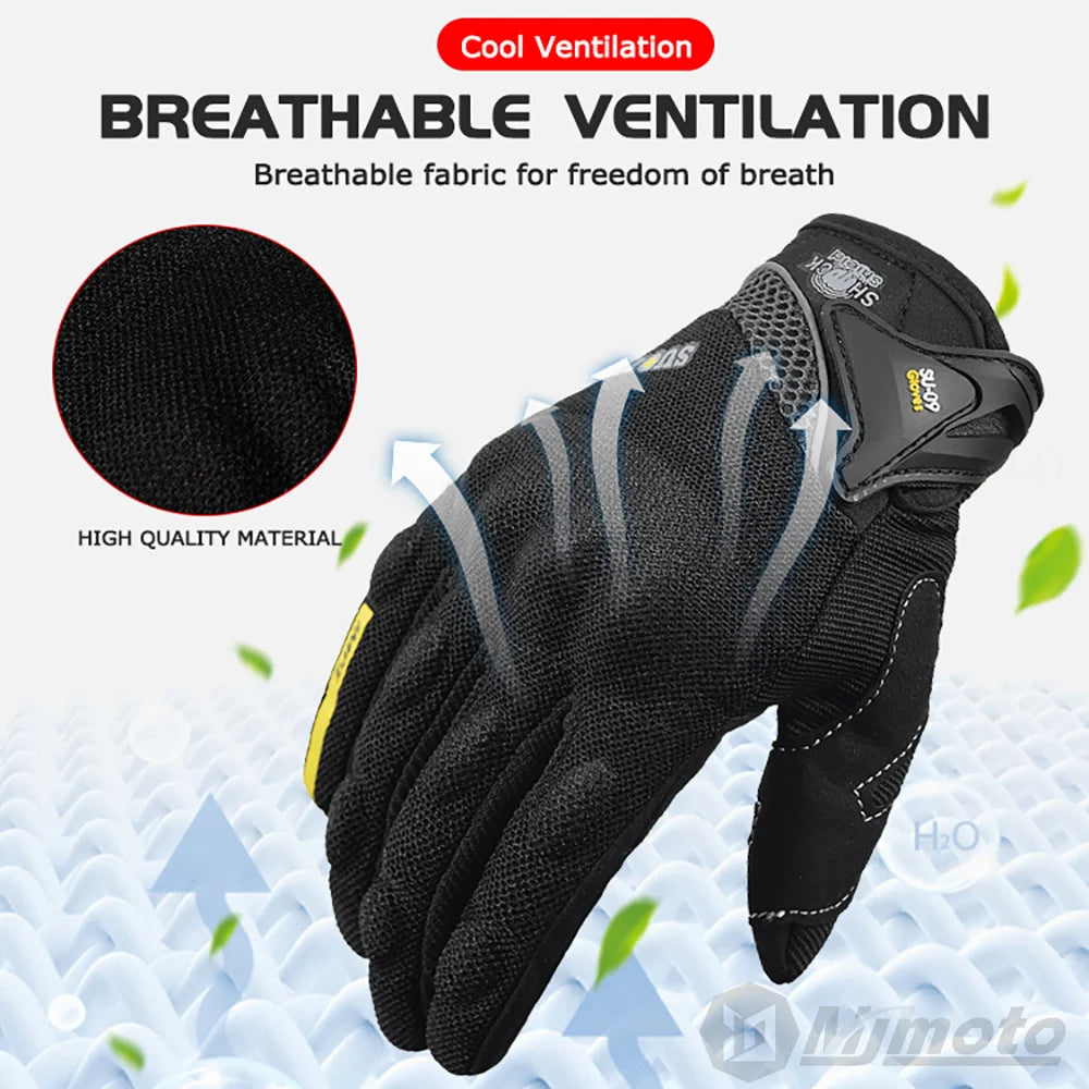 Summer Full Finger Motorcycle Racing Gloves | Breathable Touch Screen Motorbike Gloves - Premium gloves from Lizard Vigilante - Just $23.88! Shop now at Lizard Vigilante