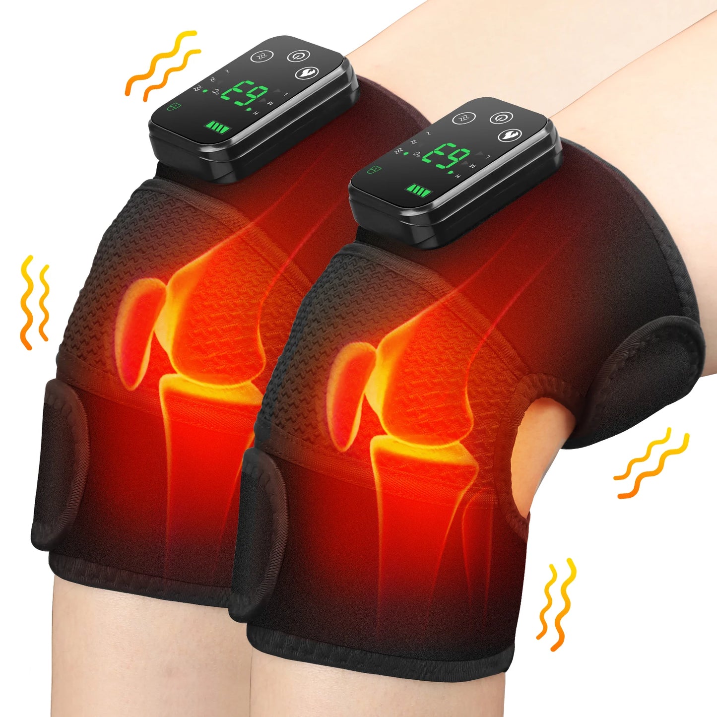 Electric Heating Knee Massager Joint Elbow Knee Pad Shoulder Pad Vibration Knee Shoulder Massage Health Care - Premium  from Lizard Vigilante - Just $23.99! Shop now at Lizard Vigilante