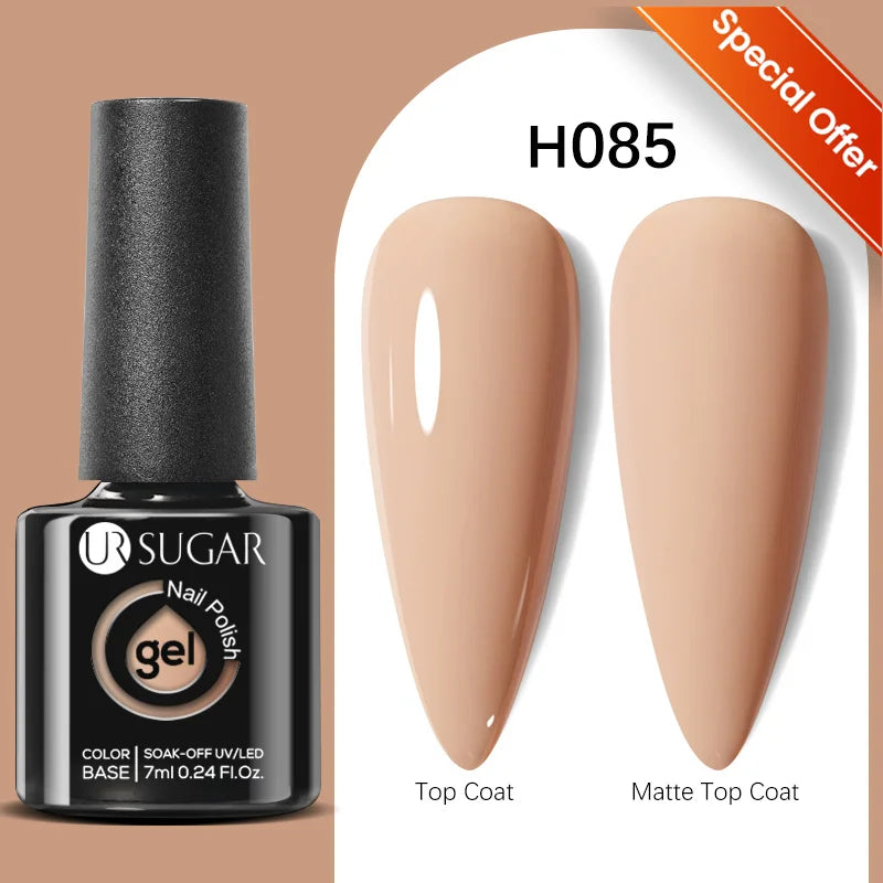 UR SUGAR Blue Color Rubber Base Gel Nail Polish Gold Glitter Base Gel Top Coat Soak Off UV LED Gel Nail Art Varnish Manicure