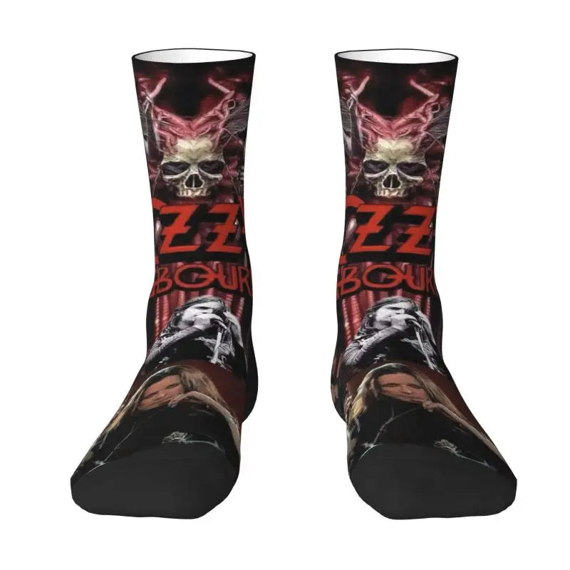 Ozzy Osbourne British Rock Heavy Metal 3D Printed Crew Socks - Premium socks from Lizard Vigilante - Just $18.88! Shop now at Lizard Vigilante