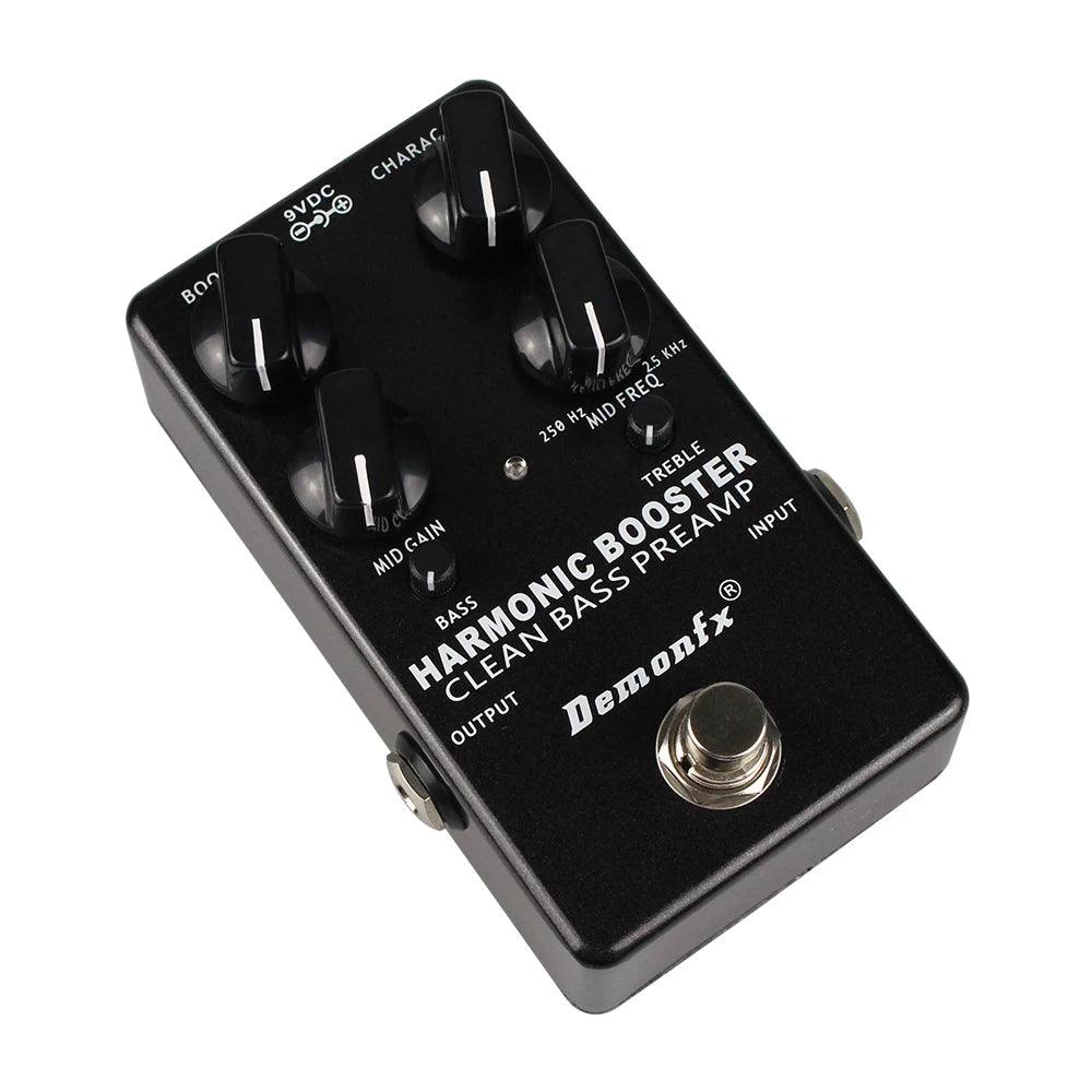 Demonfx New High Quality Harmonic Booster Clean Boost Preamp Bass Effect Pedal Clean Preamplifier - Lizard Vigilante