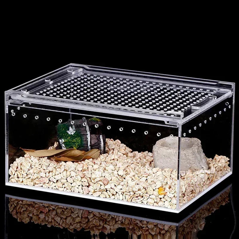 Reptile Breeding Box Transparent Acrylic Spider Lizard Amphibian Terrarium Leak-proof Pet Habitat Arboreal Tarantula Enclosure - Premium pet supplies from Lizard Vigilante - Just $29.99! Shop now at Lizard Vigilante