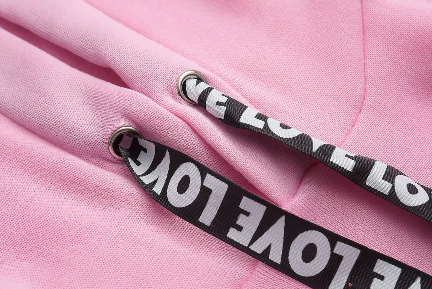 Ribbon Riot Street Hoodie — Letter-Laced Thunder (Ultra-Light Slim Pullover)