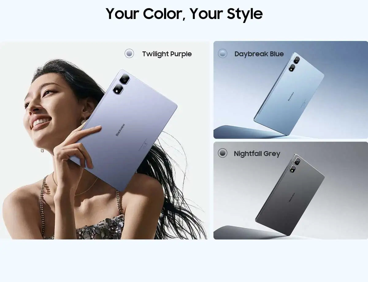 Blackview Tab 16 Pro Tablet PC 11'' FHD+ Display T616 Octa Core 24GB(8+16) RAM 256GB ROM 7700mAh 4G Tablets Android 14