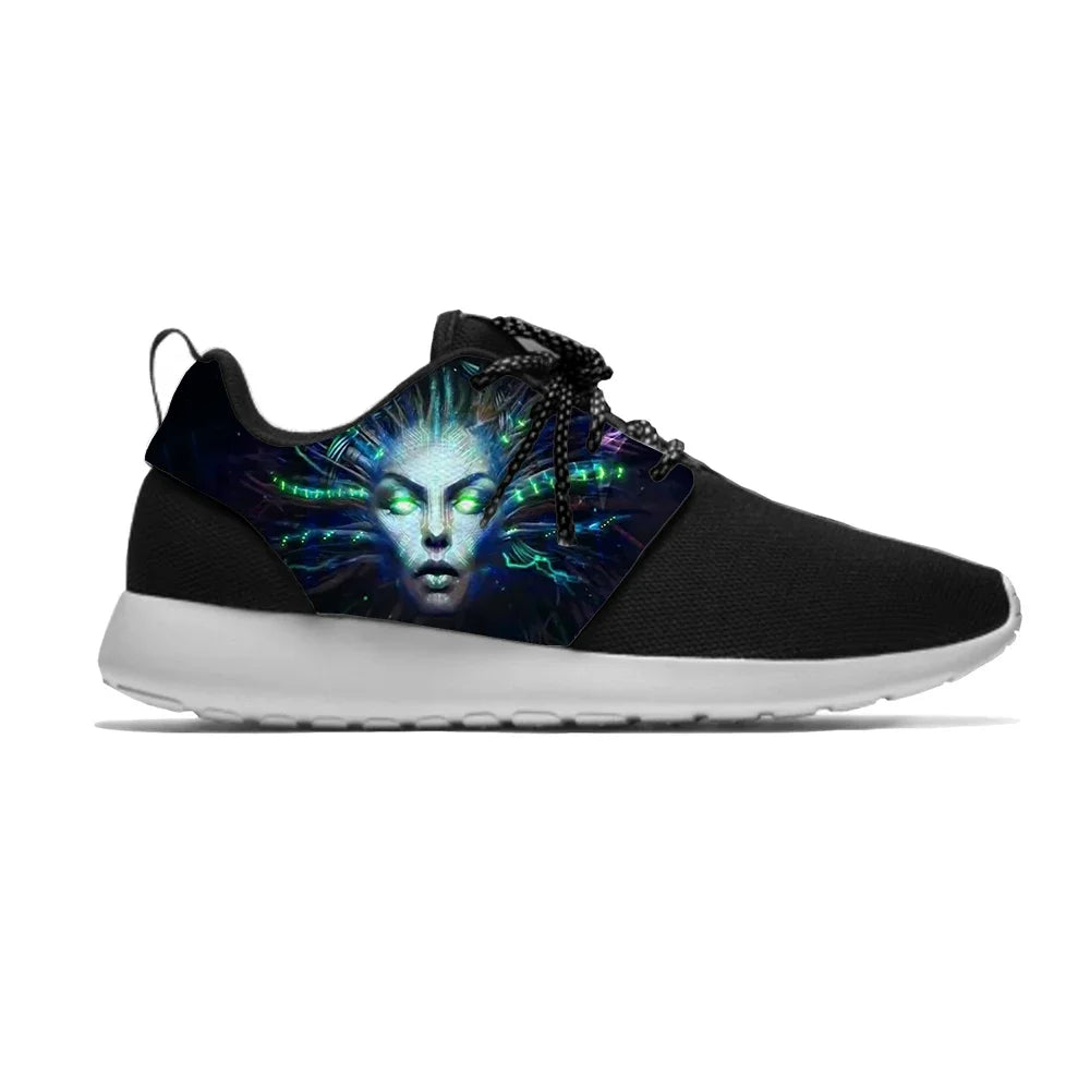 Fear Factory Sneakers Death Metal Shoes Rock Fashion Classic Sport Running Shoes Lightweight Breathable 3D Print Men's Women's Mesh Tennis Shoes - Premium Shoes from Lizard Vigilante - Just $43.99! Shop now at Lizard Vigilante